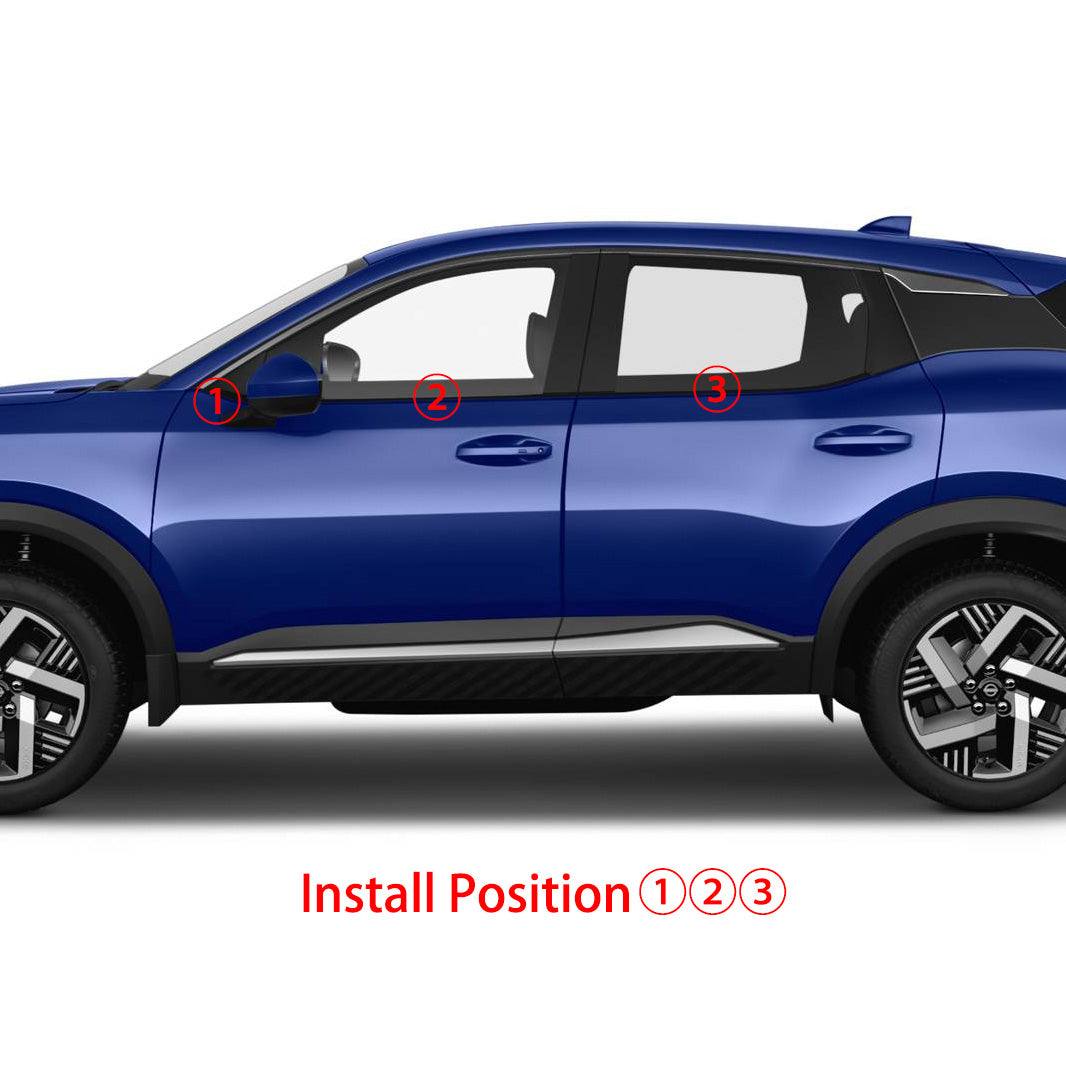 Fit for Nissan New Kicks 2025 Lower Windows Frame Sill Molding Cover Trims Stainless Steel