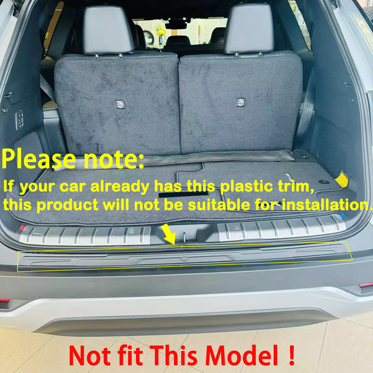 Fit for Lexus New TX 350 TX350 2024 2025 2026 Rear Outside Bumper Sill Plate Guard Cover Trim Stainless Steel