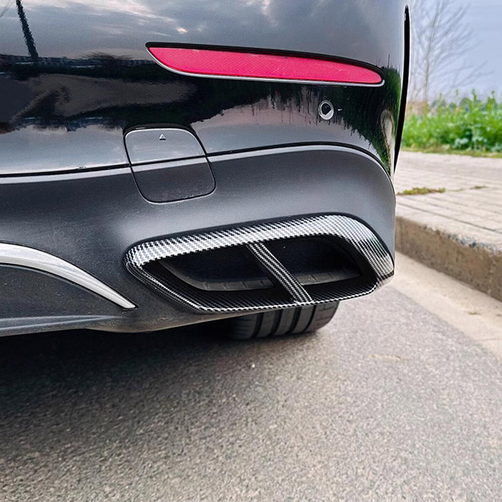 Fit for Mercedes-Benz E-Class W214 E200 E300 E450 2023 2024 2025 Exhaust Muffler Pipe Tip Modling Cover Trims