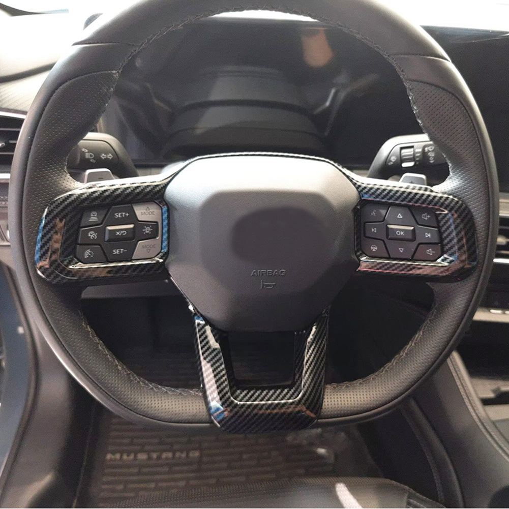 Fit for Ford New Mustang 2024 2025 Wheel Steering Trim Panel Cover Trims ABS