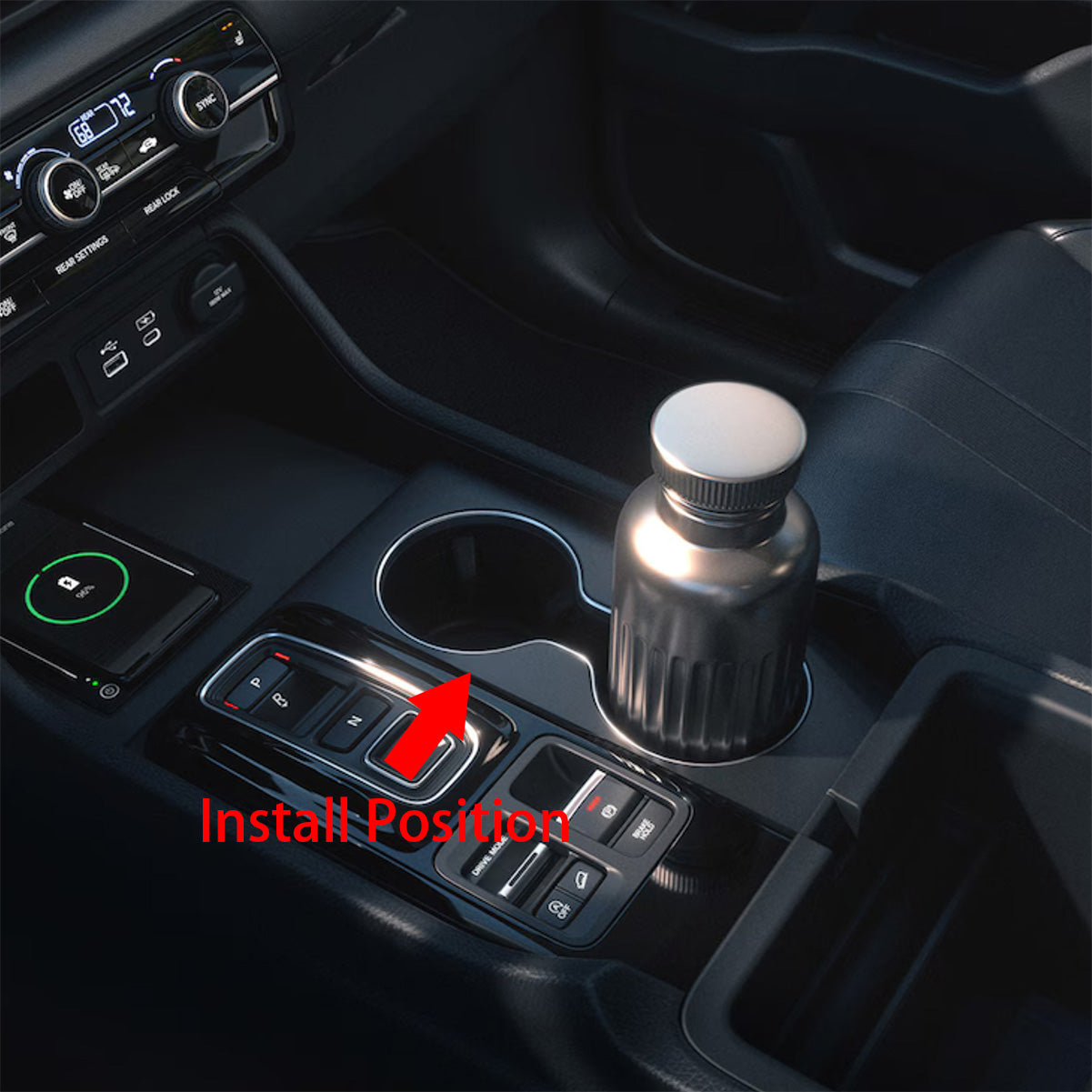 Fit For Honda New Pilot 2025 / Passport 2025 2026 Gear Shift Panel Trim + Center Console Cup Holder Panel Cover Trims