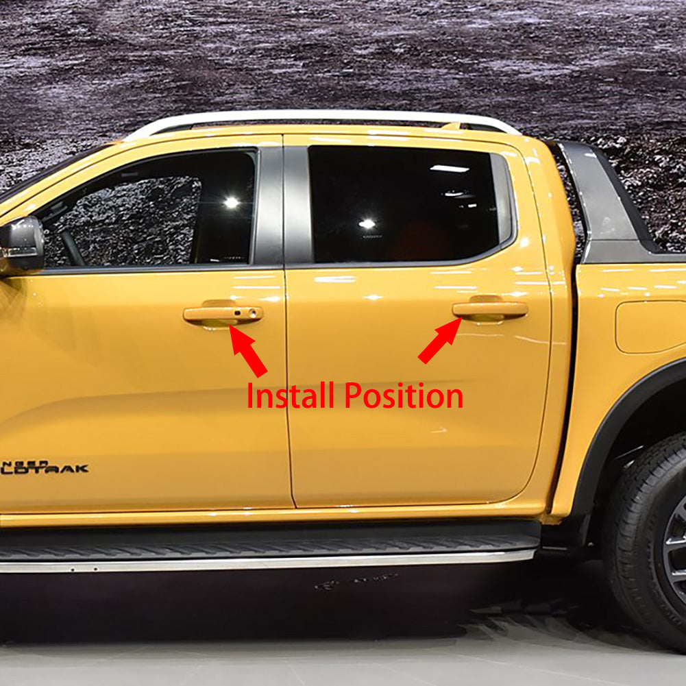 Fit for Ford Ranger 2024 2025 Rear View Mirror Guard Cover Trims Chrome