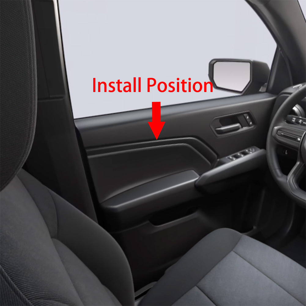 Fit for Chevrolet Chevy New Colorado Trail Boss/LT/WT 2024 2025 Interior Door Panel Armrest Cover Trims