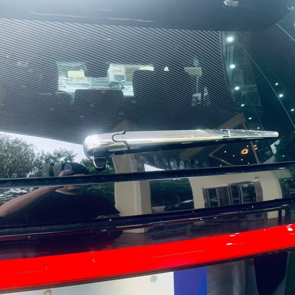 Fit for Lexus New GX GX550 2024 2025 Chrome Back Rear Window Rain Wiper Cover Trim