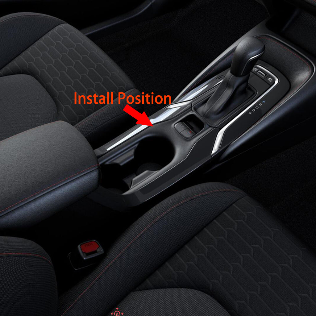 Fit for Toyota 2019 2020 2021 2022 Corolla Interior Console Cup Holder Cover Trim