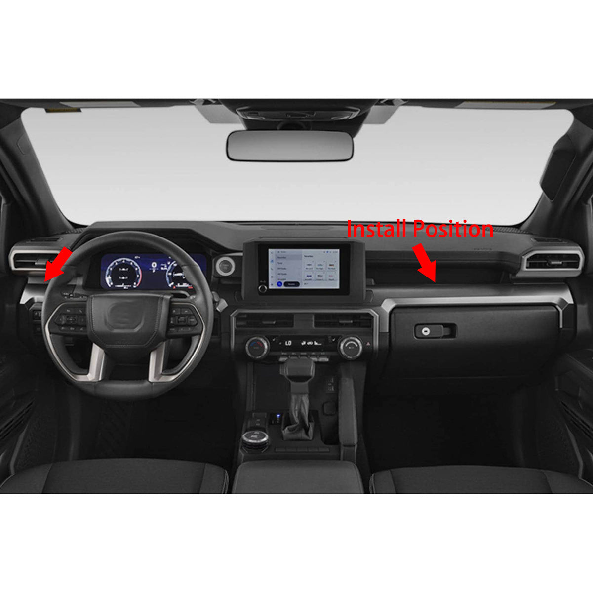 Fit for Toyota 4Runner 2025 2026 Center Console Dashboard Molding Cover Trim