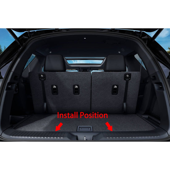 Fit for Honda Pilot 2025 2026 Rear Inside Bumper Sill Plate Guard Cover Trim - Stainless Steel