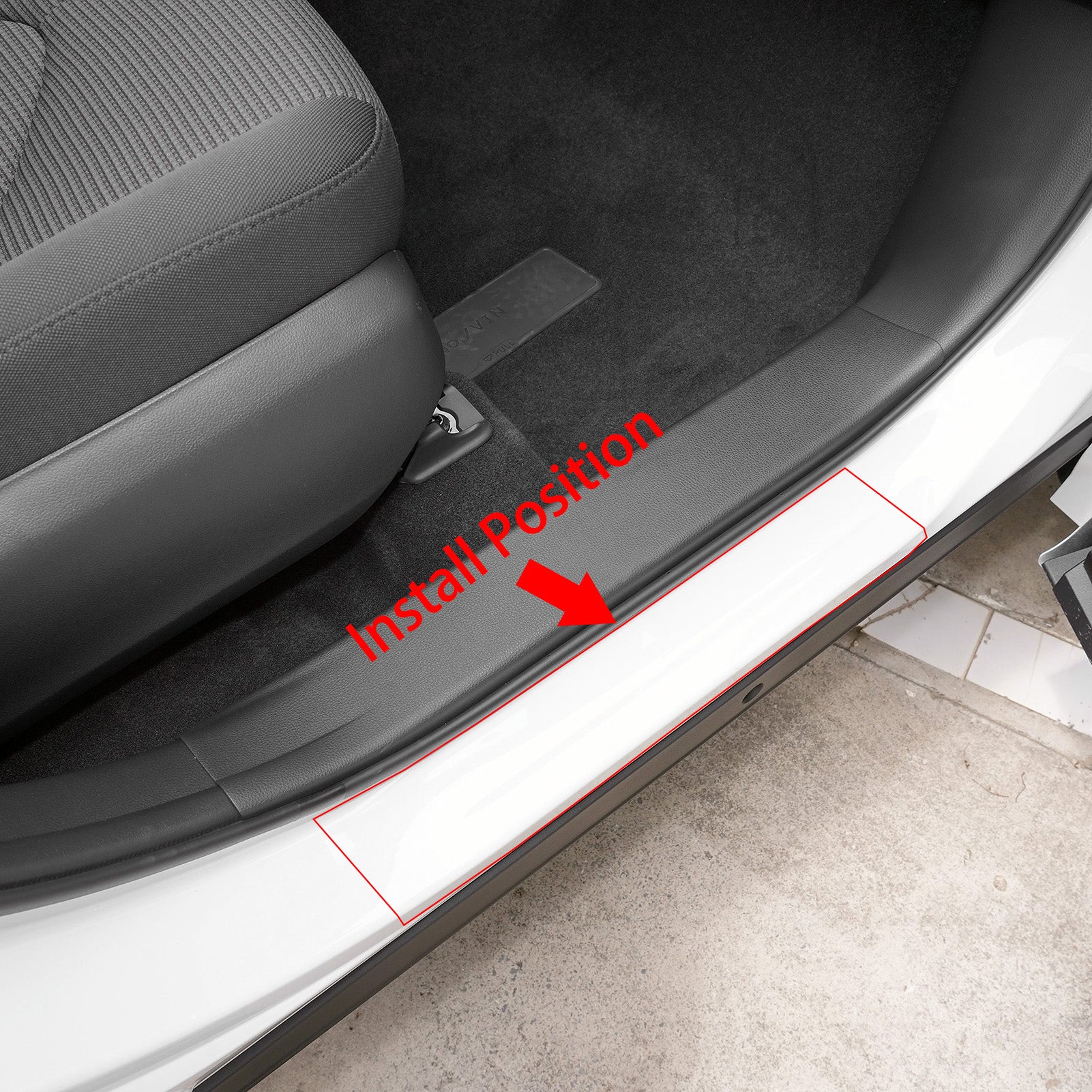 Fit for Toyota New Grand Highlander 2024 2025 2026 /Lexus TX TX350/500h/550h+ 2024 2025 2026 Outside Door Sill Scuff Plate Guard Cover Trim Stainless Steel