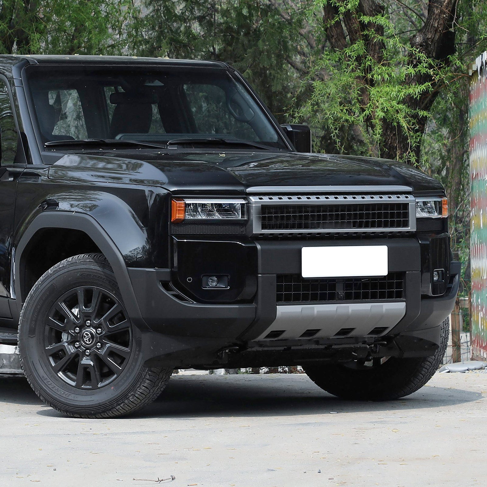 Fit For Toyota New Land Cruiser LC250 2024 2025 2026 Front Hood Grill Cover Bonnet Trim Stainless Steel