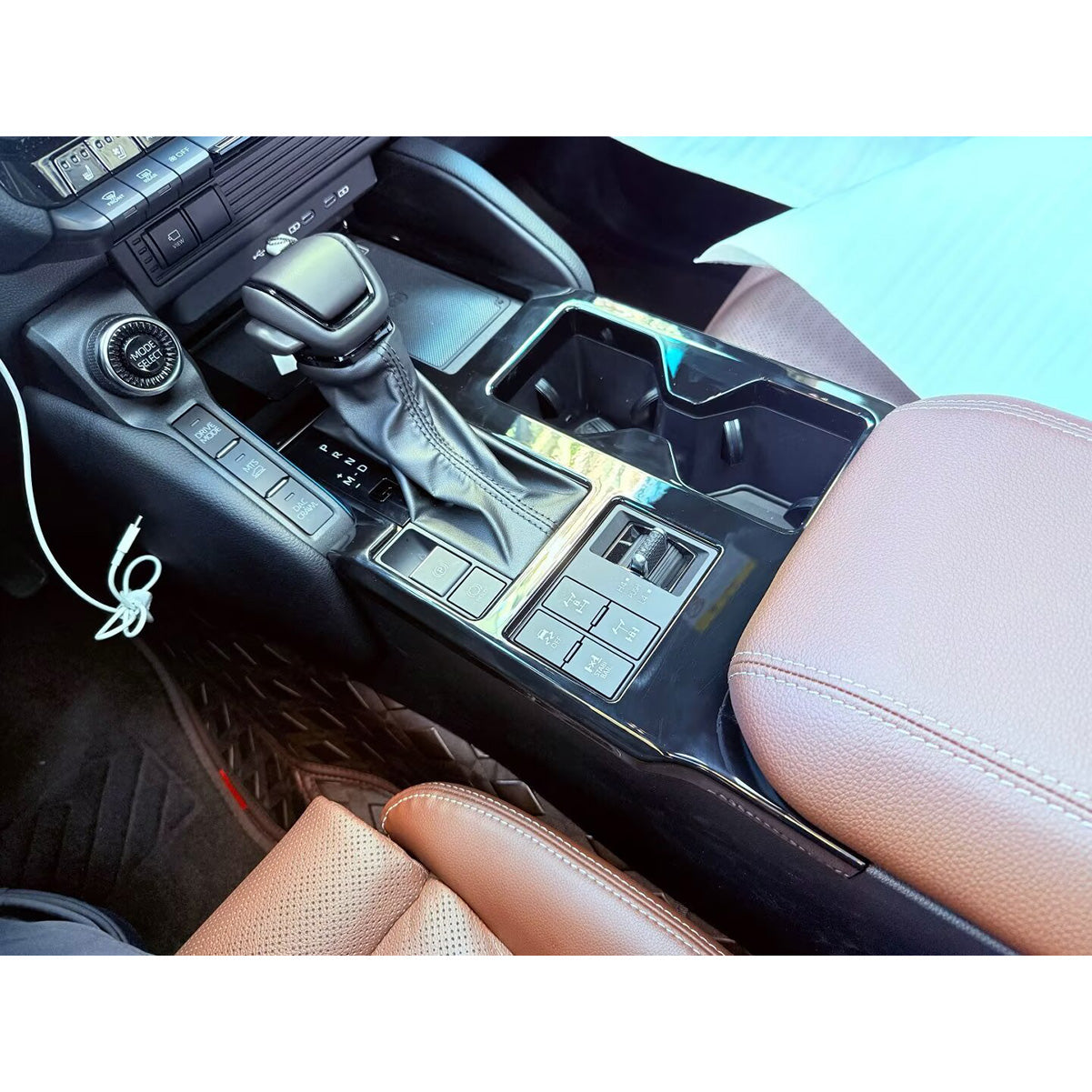 Fit for Toyota New Land Cruiser LC250 2024 2025 2026 Gear Shift Knob Console Panel Cover Trim