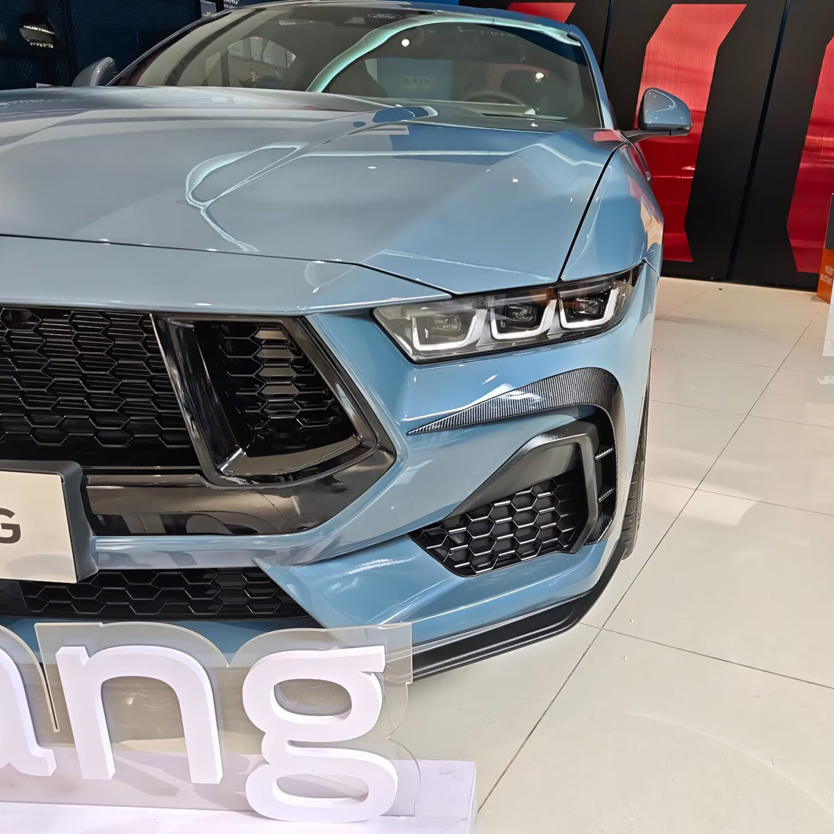 Fit for Ford New Mustang GT Fastback 2024 2025 Front Side Fender Vent Air Outlet Bezel Cover Trims