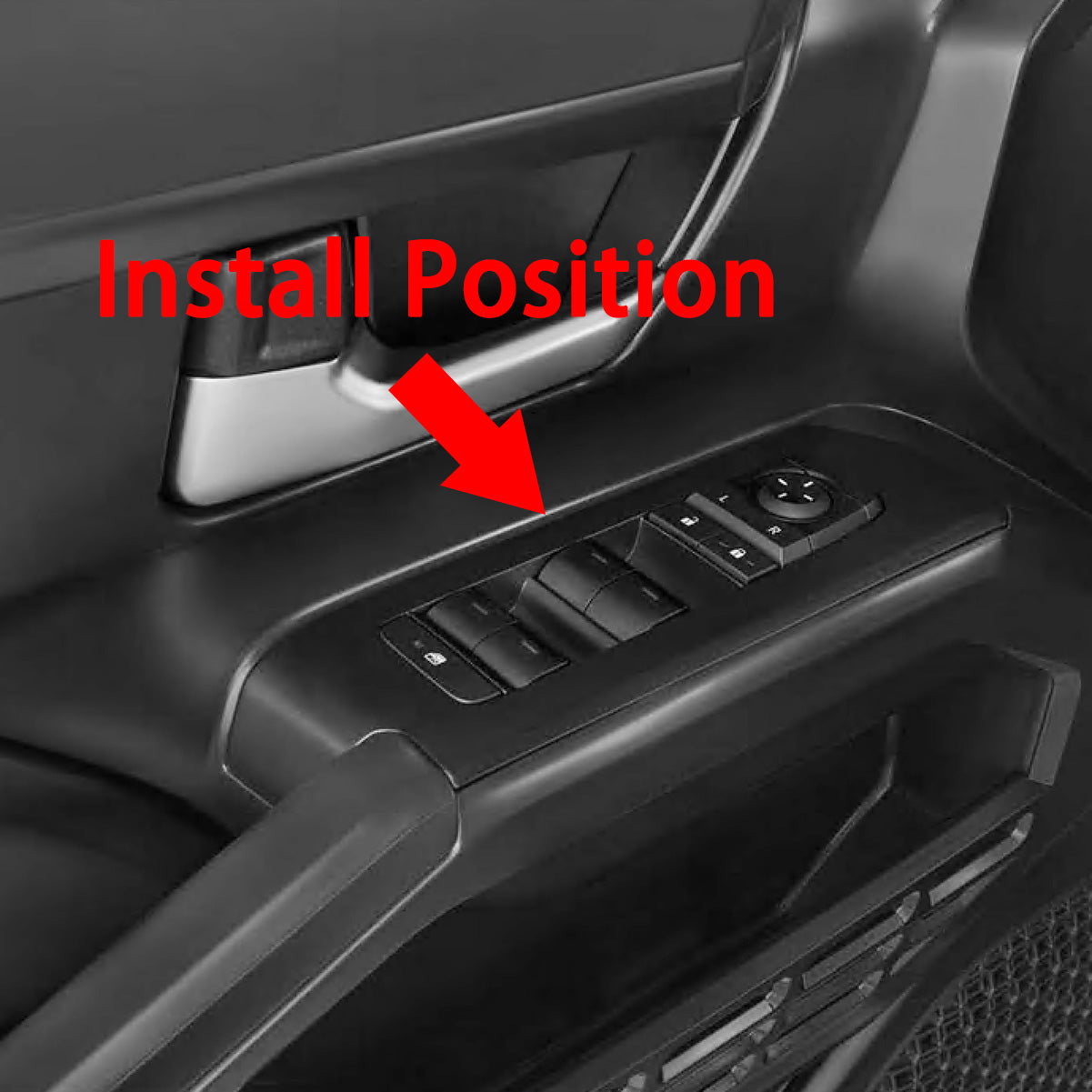 Fit for Toyota New Tacoma 2024 2025 Interior Window Switch Console Panel Trims