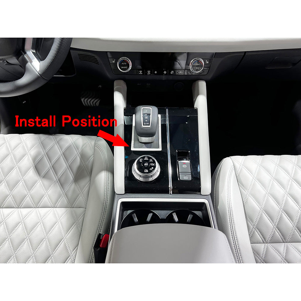 Mitsubishi New Outlander 2022 2023 Interior Front Console Gear Shift Panel Cover Trims