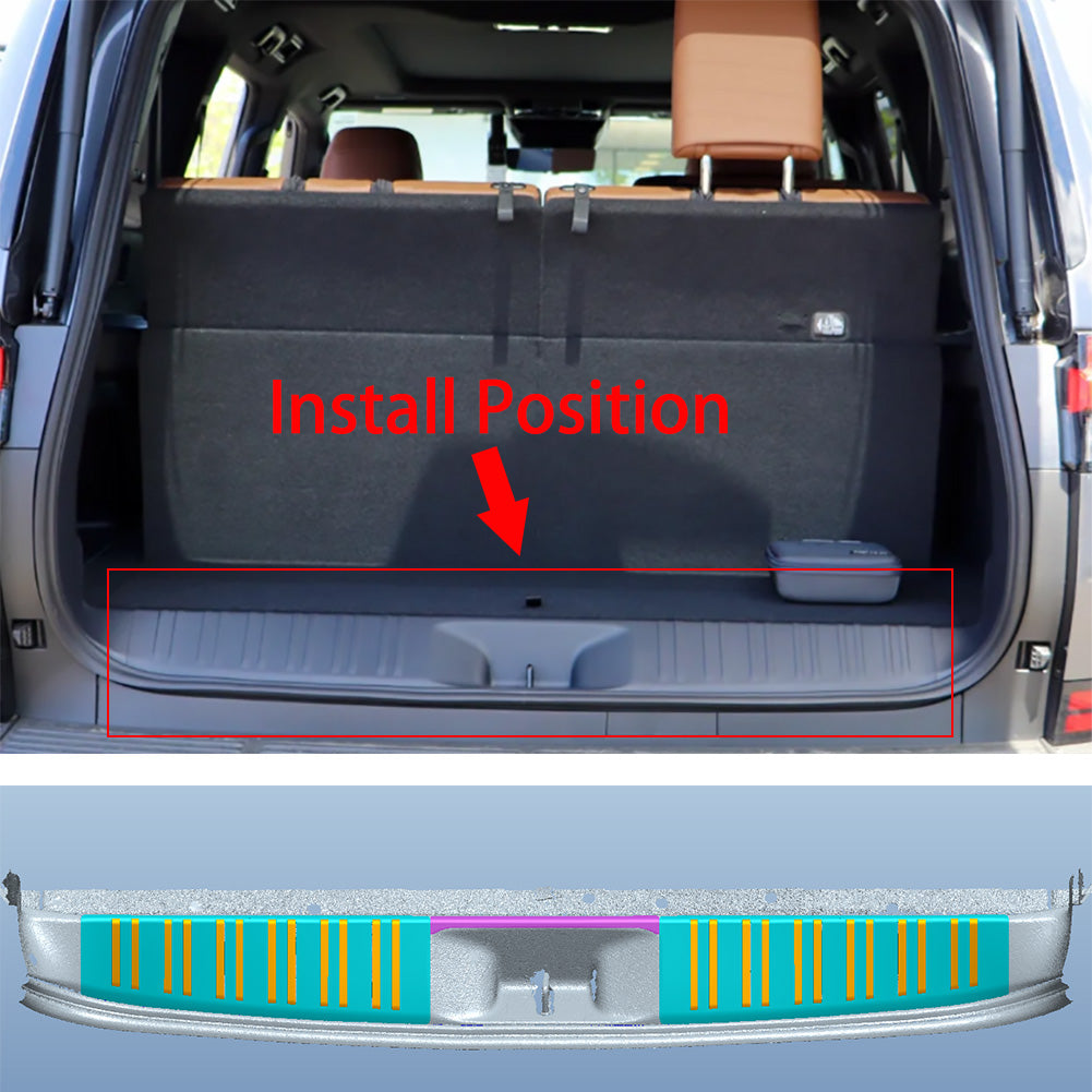 Fit for Lexus New GX 550 GX550 2024 2025 Rear Interior Bumper Sill Plate Guard Cover Trim