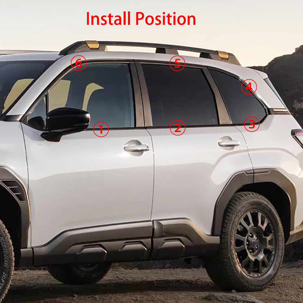 Fit for Subaru New Forester 2025 Windows Frame Sill Molding Cover Trims Stainless Steel