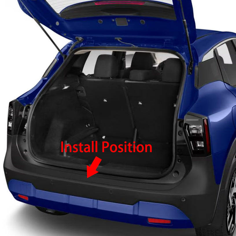 Fit for Nissan New Kicks 2025 Rear Outside Bumper Sill Plate Guard Cover Trim Stainless Steel