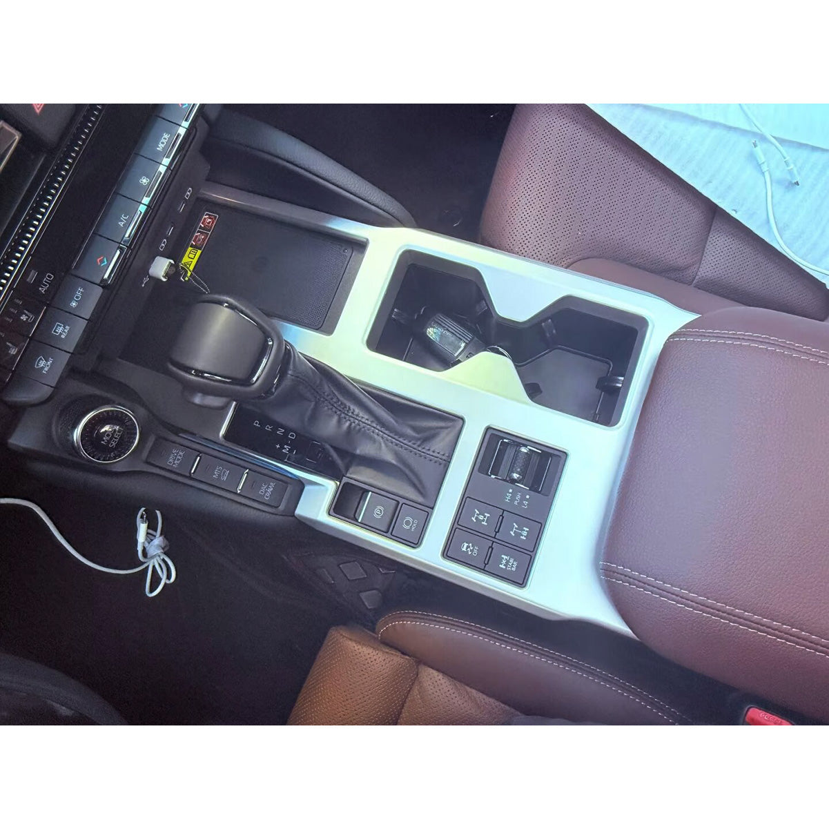 Fit for Toyota New Land Cruiser LC250 2024 2025 2026 Gear Shift Knob Console Panel Cover Trim