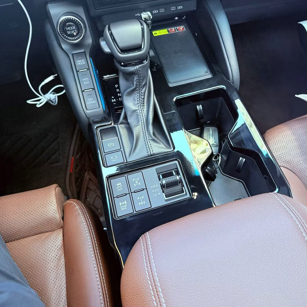 Fit for Toyota New Land Cruiser LC250 2024 2025 2026 Gear Shift Knob Console Panel Cover Trim