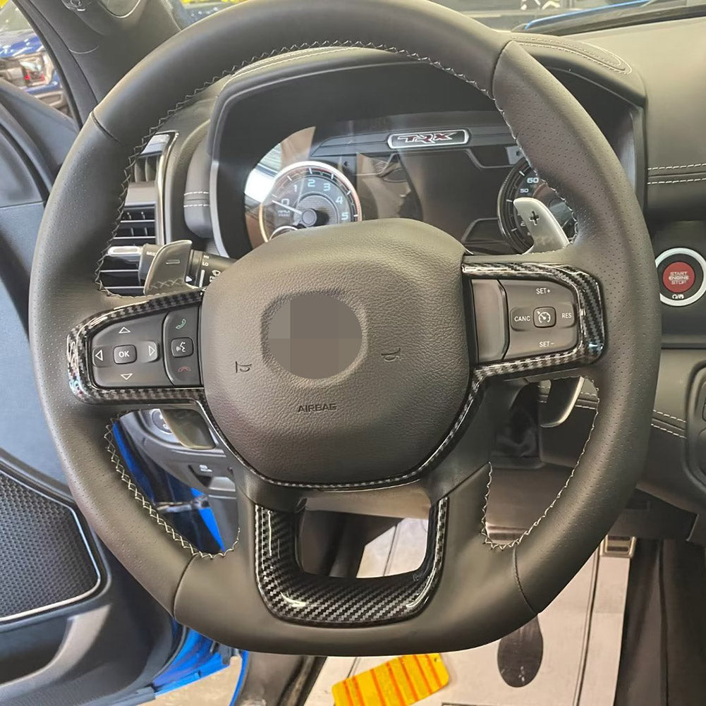 Fit for Dodge 2023 New Ram 1500 Wheel Steering Trim Panel Cover Trims