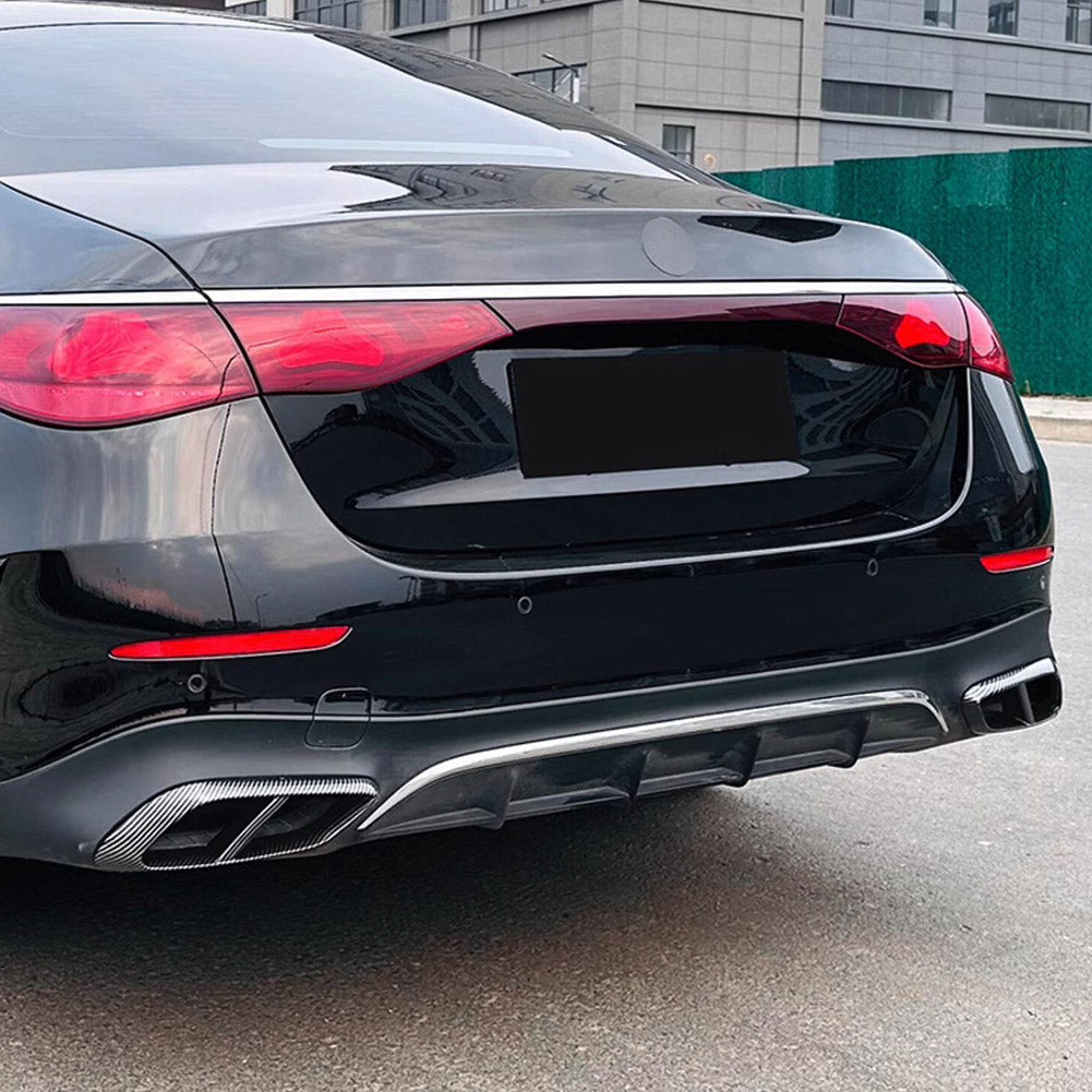 Fit for Mercedes-Benz E-Class W214 E200 E300 E450 2023 2024 2025 Exhaust Muffler Pipe Tip Modling Cover Trims