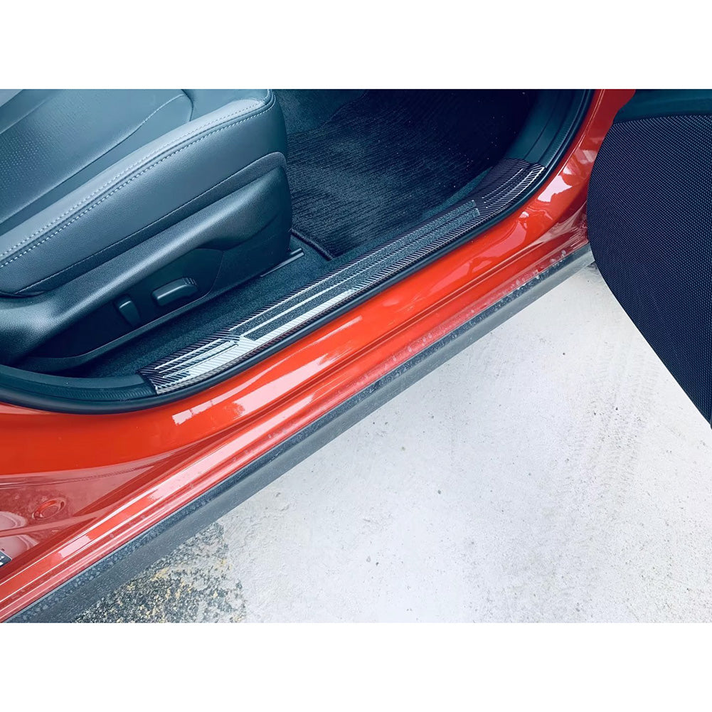 Fit for Subaru New Crosstrek 2024 Inside Door Sill Scuff Plate Guard Cover Trim Stainless Steel