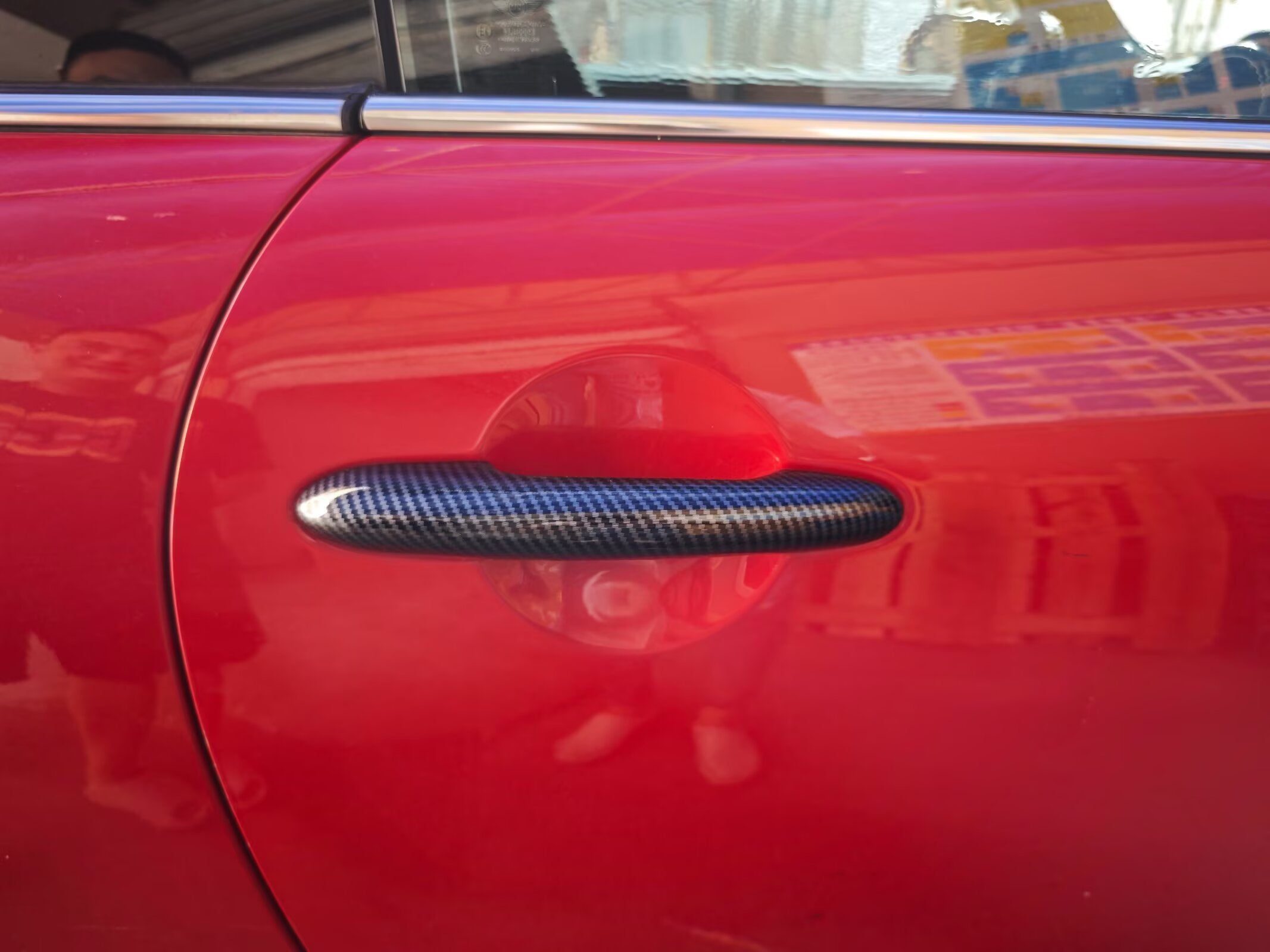 Fit for 2025 2026 New MINI Cooper/MINI Cooper S Door Handle Cover Trims Carbon Fiber Black (for 4 Door Model)