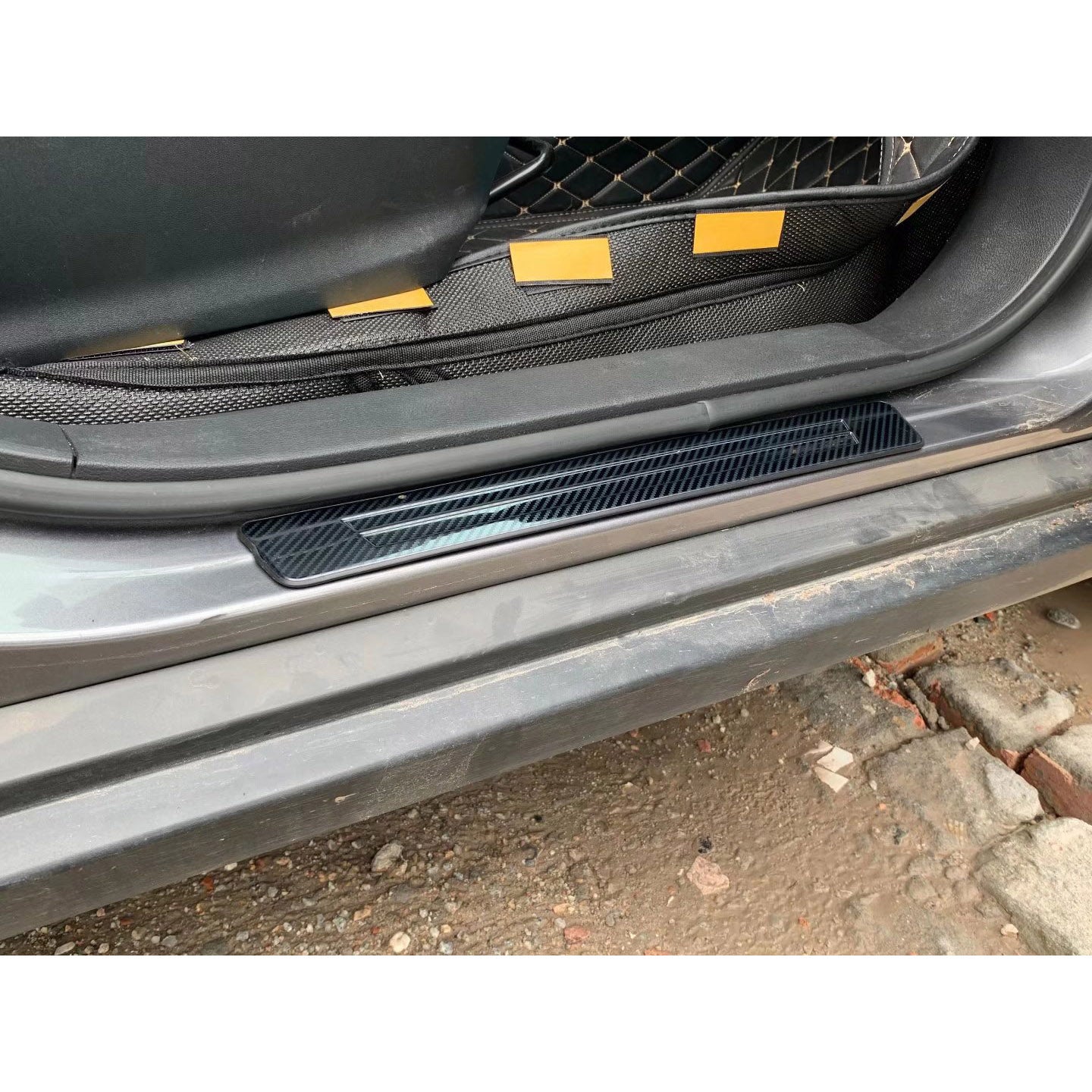 Fit for Nissan Kicks 2024 2023 2022 2021 Door Sill Scuff Plate Guard Cover Trim Sport Style