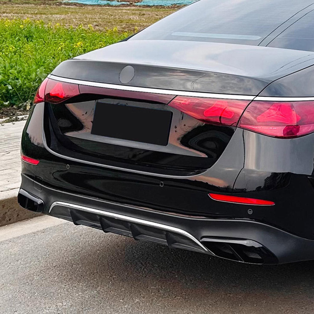 Fit for Mercedes-Benz E-Class W214 E200 E300 E450 2023 2024 2025 Exhaust Muffler Pipe Tip Modling Cover Trims