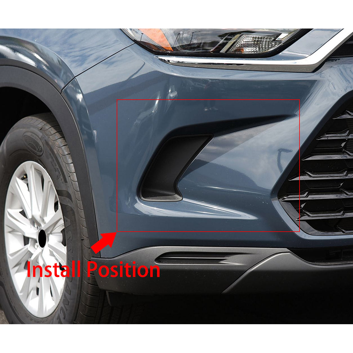 Fit For Toyota New Grand Highlander 2024 2025 2026 Front Fog Light Cover Trims