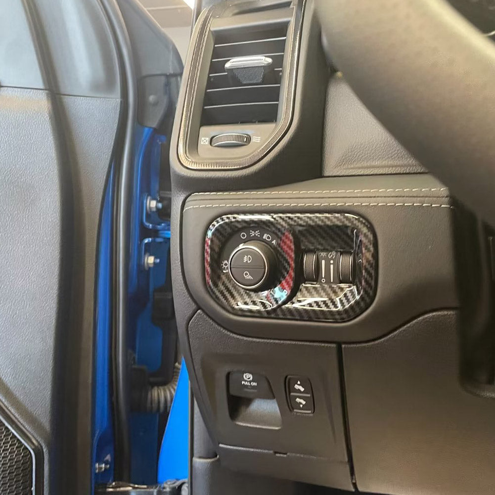Fit for Dodge 2023 New Ram 1500 Interior Headlight Lamp Switch Control Cover Trim