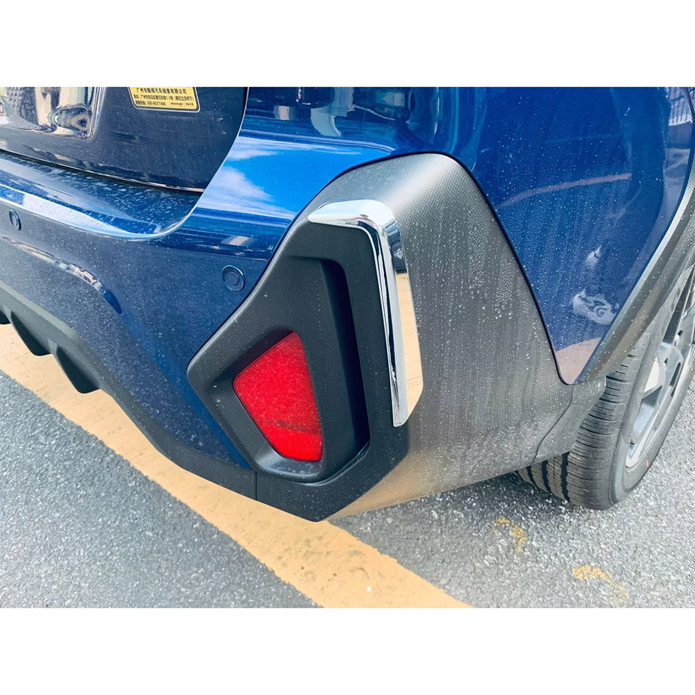 Fit for Subaru Crosstrek 2024 Rear Fog Light Cover Bezel Trim Chrome