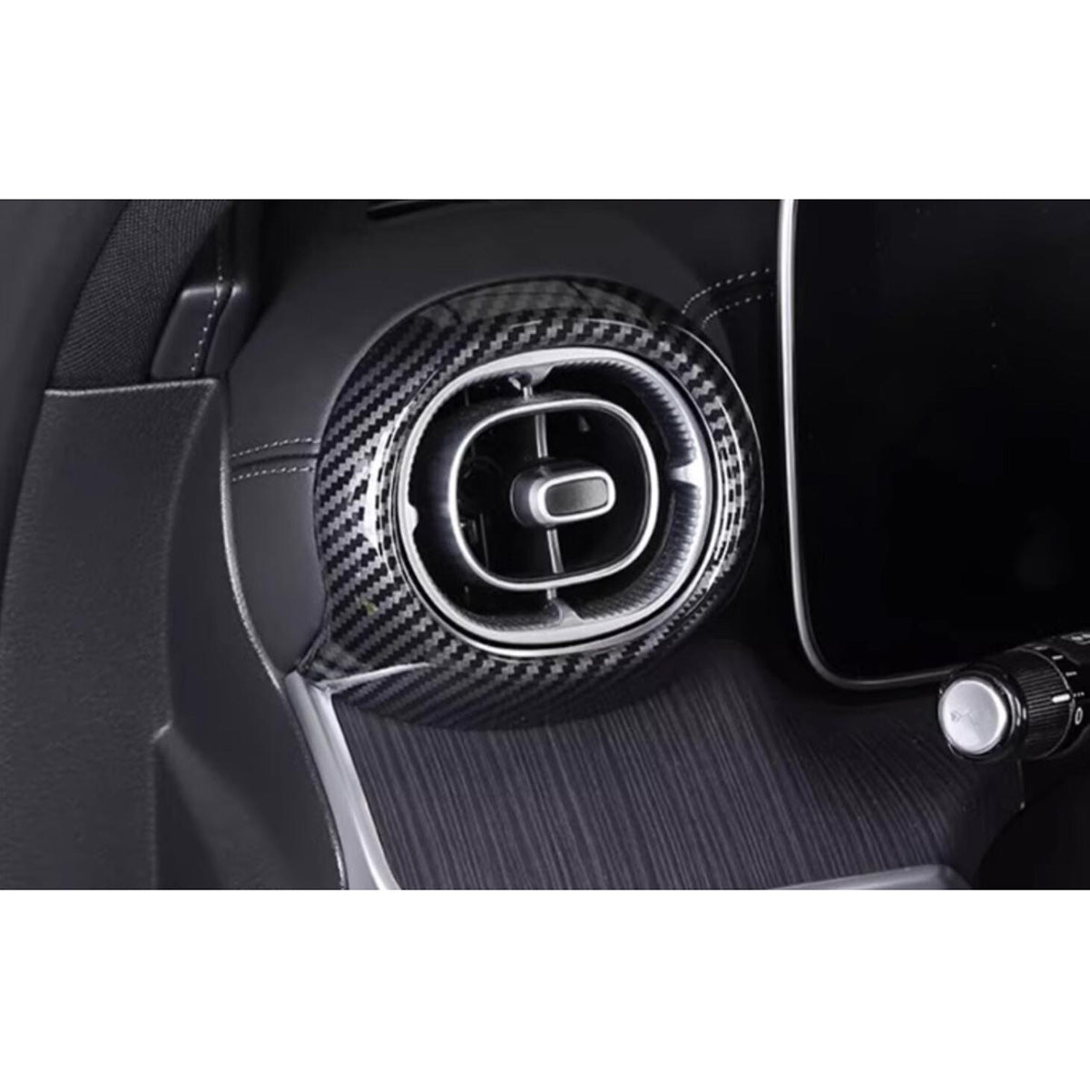 Fit for Mercedes-Benz New GLC GLC300 X254 2023 2024 2025 2026 Interior Front Air Condition Vent Outlet Cover Trims Carbon Fiber Pattern (Front Side)
