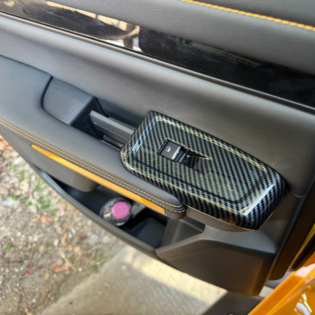 Fit for Ford Ranger 2024 2025 Interior Window Switch Plate Panel Cover Trims