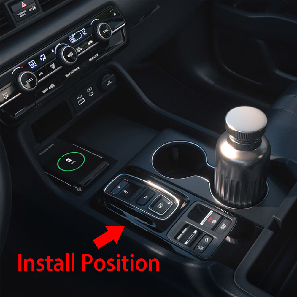 Fit For Honda New Pilot 2025 / Passport 2025 2026 Gear Shift Panel Trim + Center Console Cup Holder Panel Cover Trims