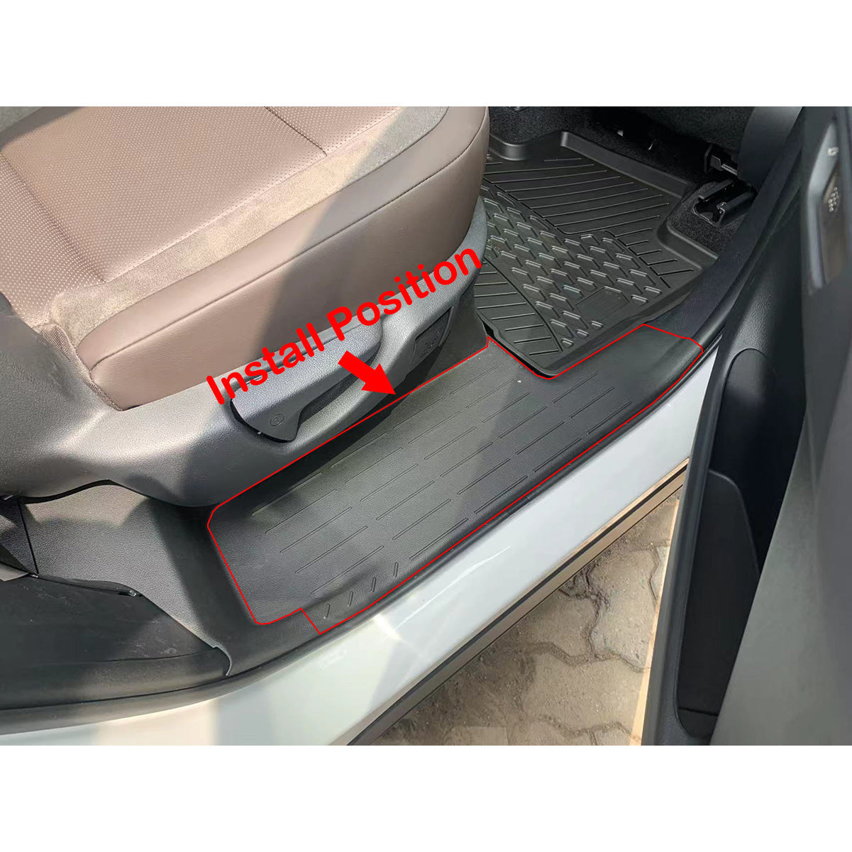 Fit for Toyota Grand Highlander/Lexus TX TX350/500h/550h+ 2024 2025 2026 Inside Door Sill Scuff Plate Guard Cover Trim Stainless Steel