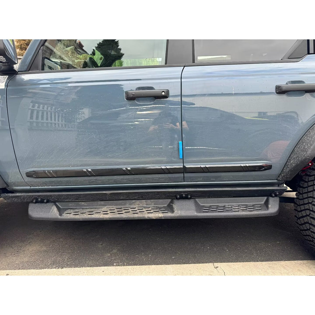 Fit for Ford Bronco 2023 2024 2025 Body Side Molding Door Guard Cover Trims