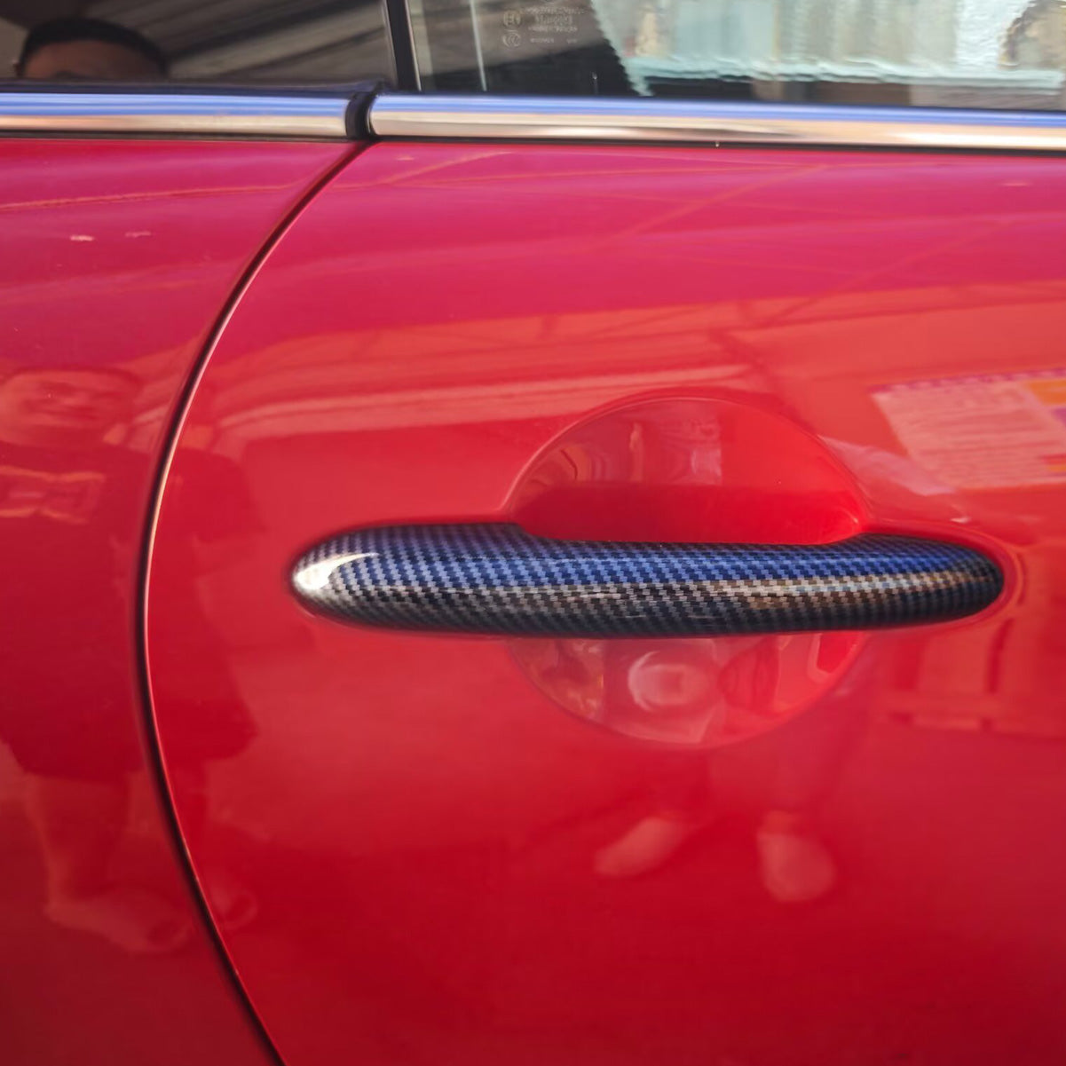 Fit for 2025 2026 New MINI Cooper/MINI Cooper S Door Handle Cover Trims Carbon Fiber Black (for 2 Door Model)