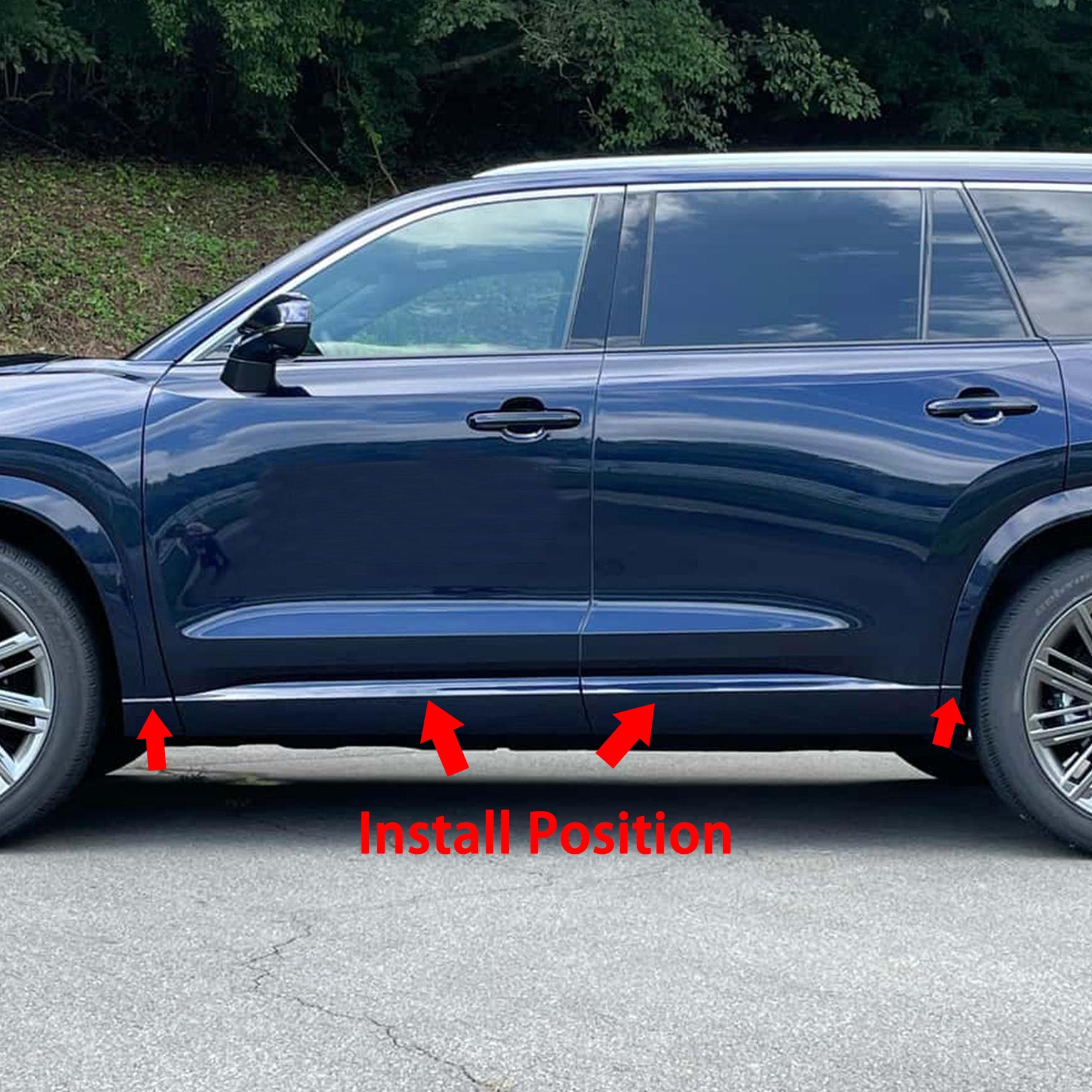 Fit for Lexus New TX350 TX 350/500h F SPORT/550h+ 2024 2025 2026 Door Body Side Skirt Molding Cover Trims