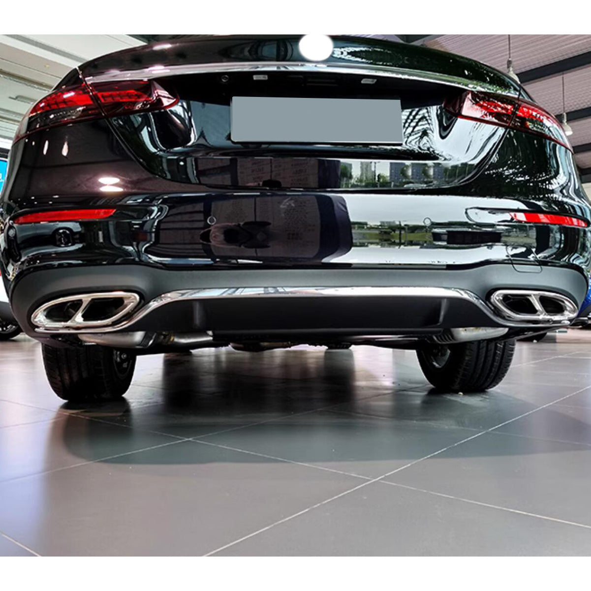 Fit  for Mercedes-Benz E-Class W214 E200 E300 E450 2023 2024 2025 Exhaust Muffler Pipe Tip Modling Cover Trims