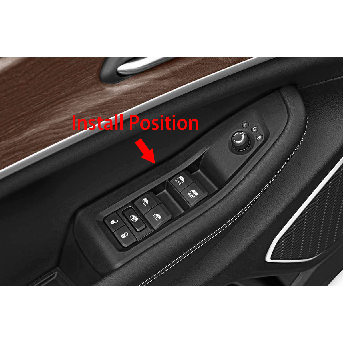 Fit for Jeep New Grand Cherokee 2024 2025 Interior Window Switch Console Panel Trims