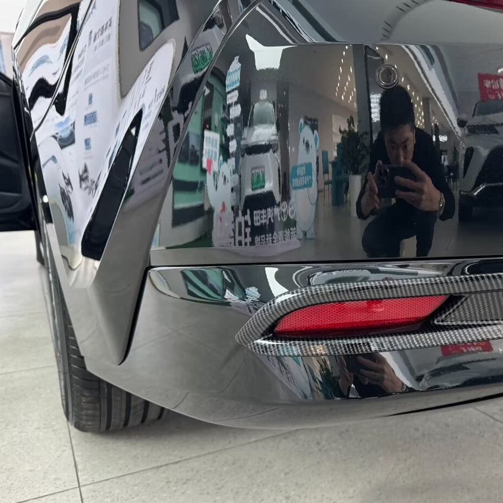 Fit  for Toyota New Camry 2024 2025 2026 LE Model Rear Fog Light Cover Trims Carbon Fiber Pattern Design