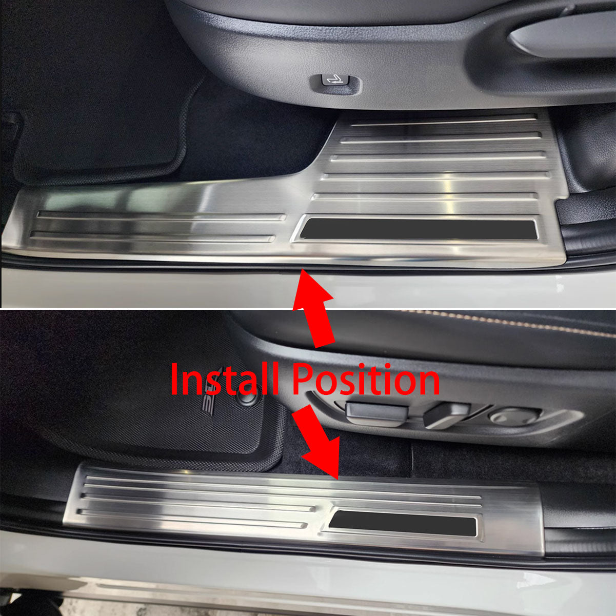 Fit for Mazda New CX-70 2025 2026 Inside Door Sill Scuff Plate Guard Cover Trims Stainless Steel