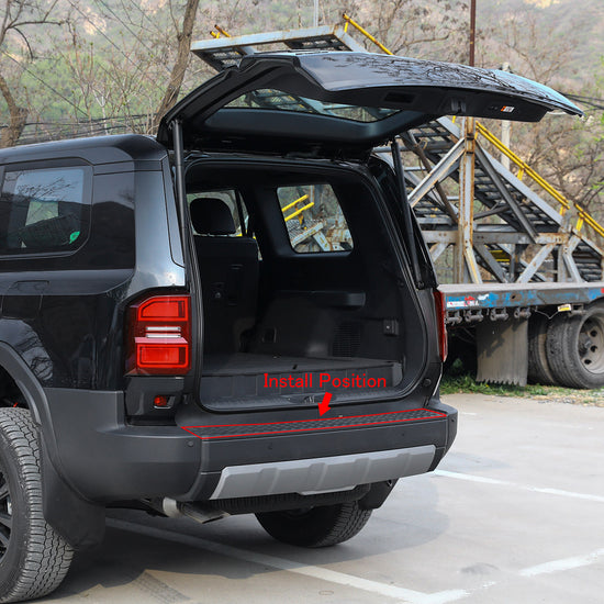 Fit for Toyota New Land Cruiser LC250 2024 2025 2026 Rear Outside Bumper Sill Plate Guard Trim