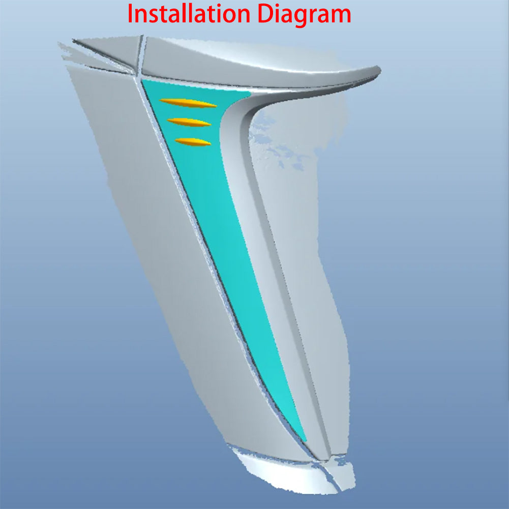 Fit for Lexus New TX TX350 2024 2025 2026 Rear Spoiler Wing Side Beveled Window Cover Trims