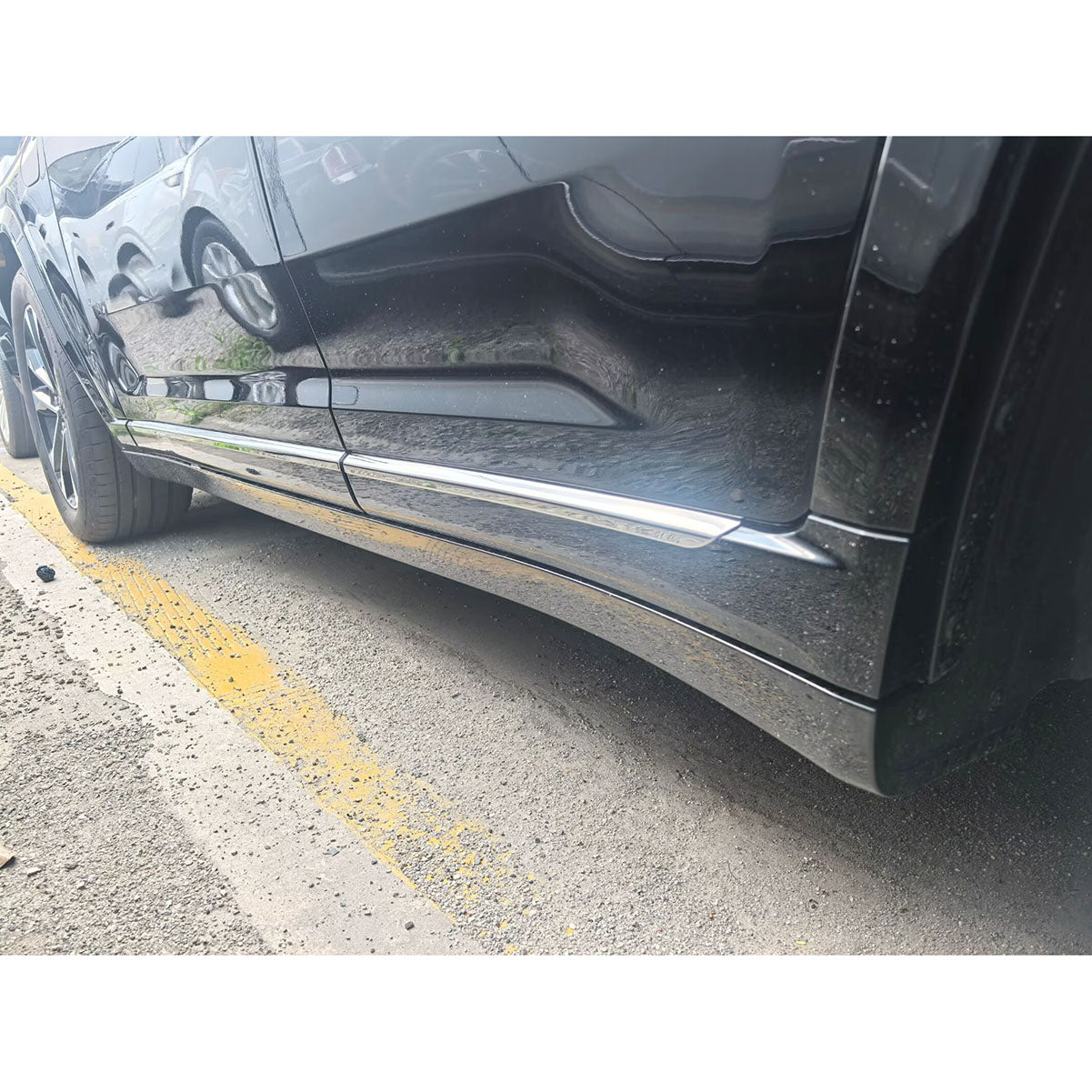 Fit for Jeep New Grand Cherokee 2024 2025 Door Body Side Skirt Molding Cover Trims