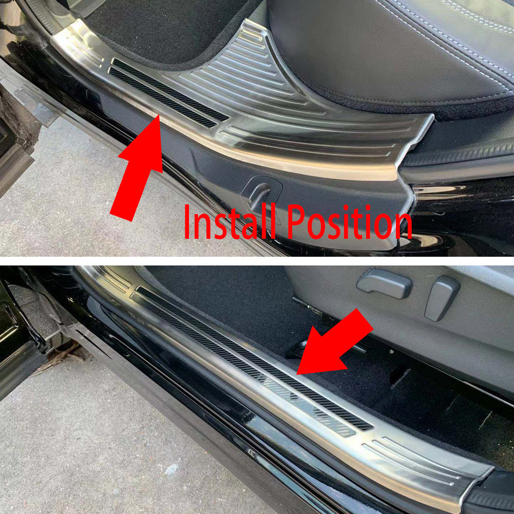 Fit for Subaru Forester 2019 2020 2021 2022 2023 2024 2025 Door Sill Scuff Plate Guard Cover Trims Stainless Inside Door
