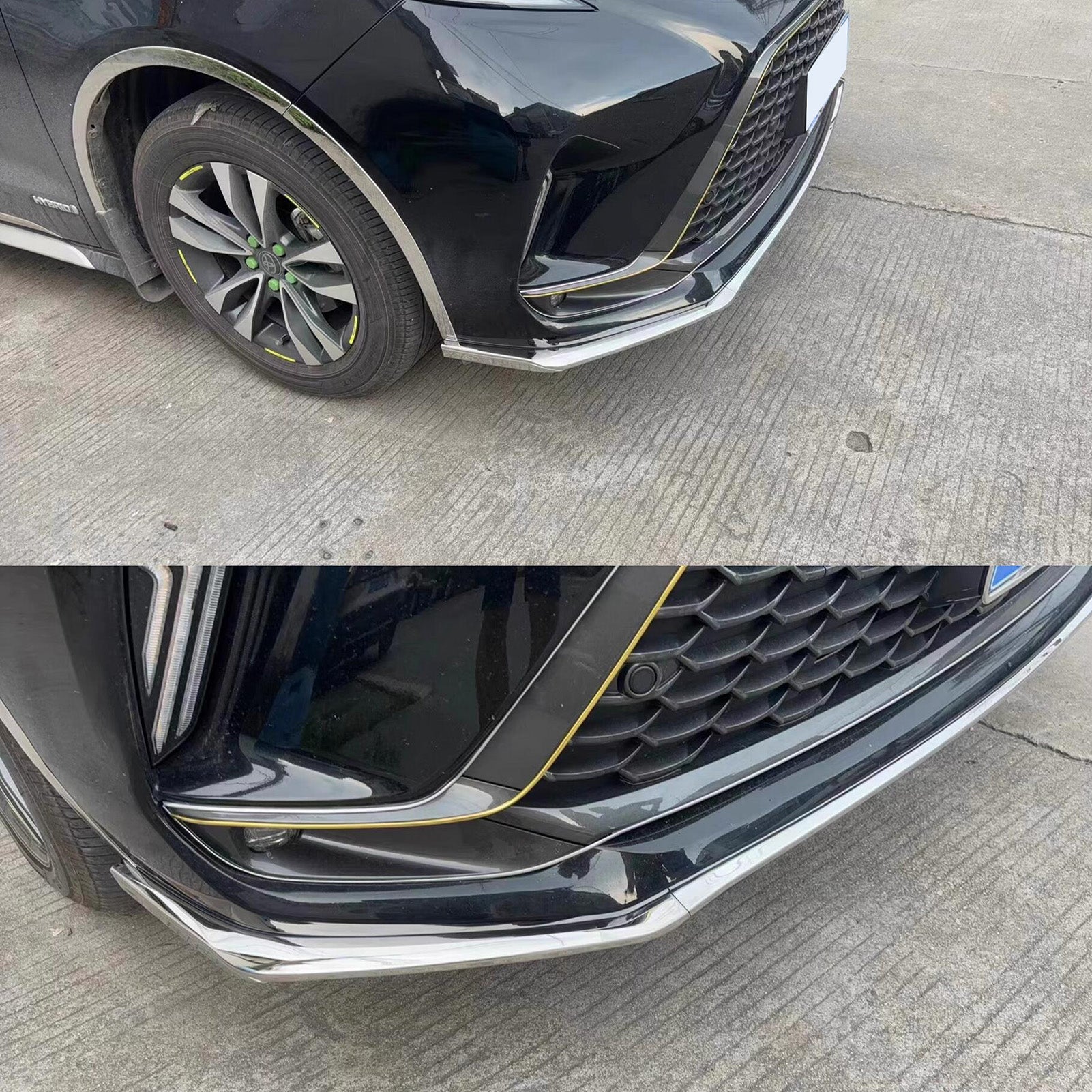 Fit for Toyota Sienna XSE Model 2021 2022 2023 2024 2025 Front Bumper Guard Protector Cover Trims