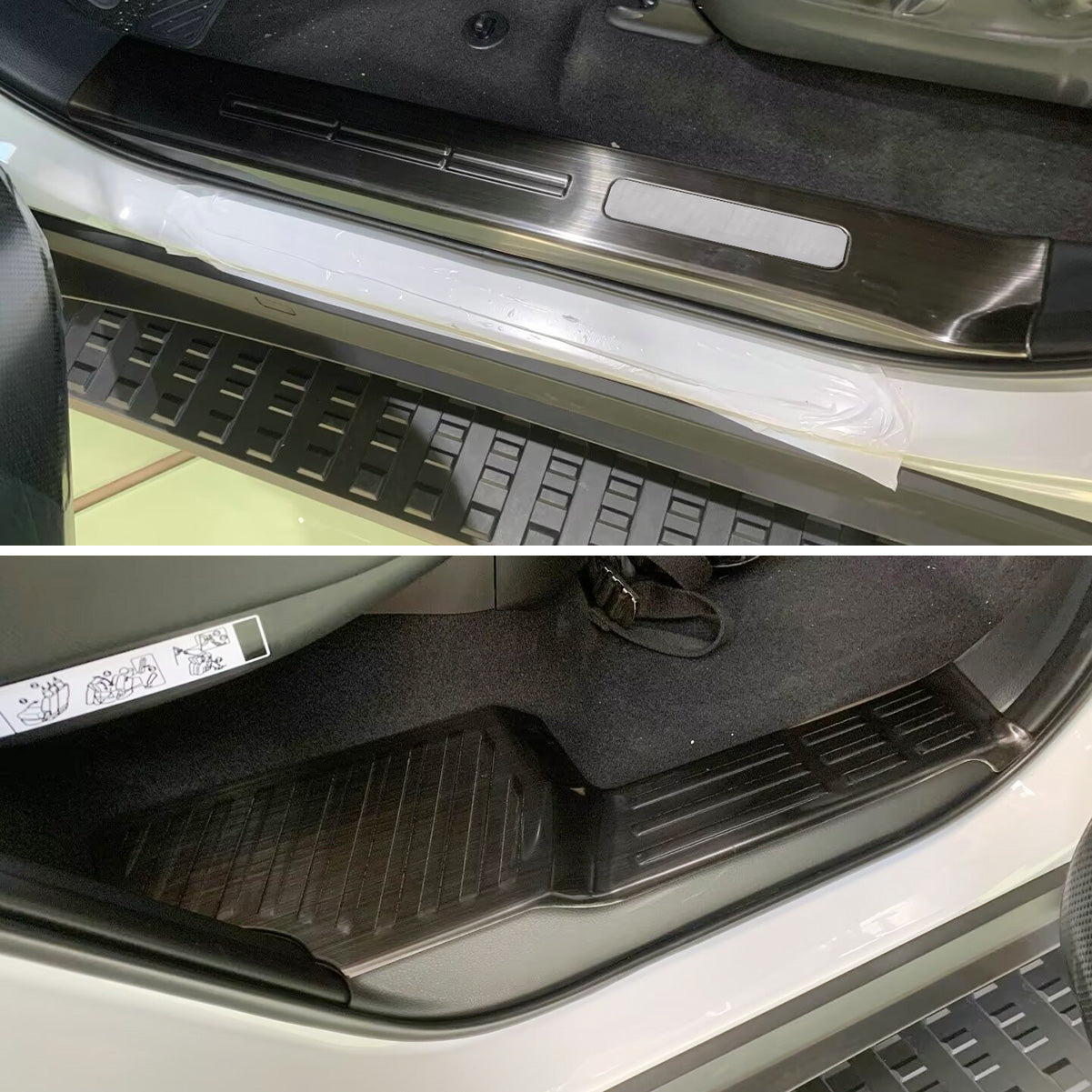 Fit for Lexus New GX GX550 Inside Door Sill Scuff Plate Guard Cover Trims Stainless Steel