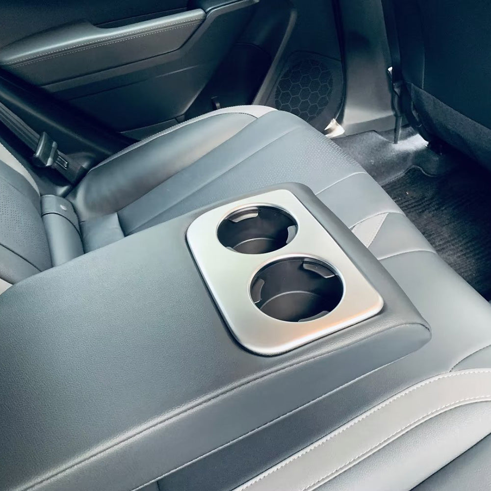 Fit for Subaru New Crosstrek 2024 Rear Seat Cup Holder Cover Trims (Rear Side of armrest Box)
