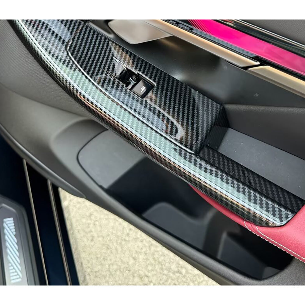 Fit for BMW 5 Series Sedan (G60) 530i 540i 2024 2025 Interior Window Switch Plate Panel Cover Trims